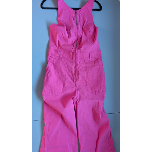 NWD Anthropologie Maeve The Naomi Workwear Jumpsuit Size 14 Pink $MD451 - Picture 4 of 11